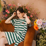 T-shirt met borstvoedingsopening, gestreept, Casa Azul Frida-jurk