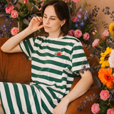 T-shirt met borstvoedingsopening, gestreept, Casa Azul Frida-jurk