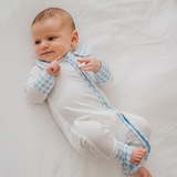 ZIPSTER™ Pure Blue Gingham-kraag