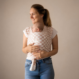 Bamboe Baby Omslagdoek - Fawn Check