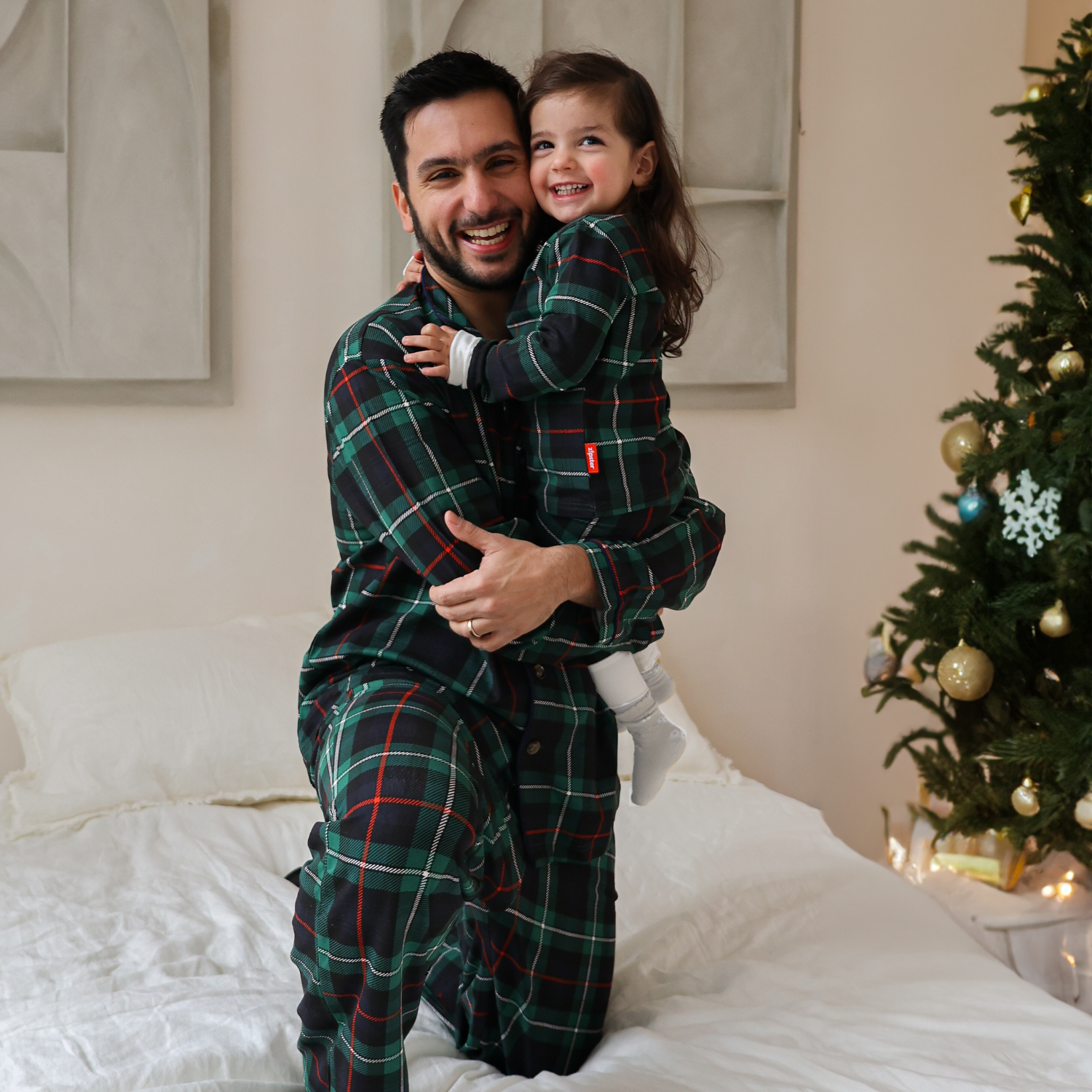 Kinder PJ-set Tartan