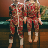 William Morris PJ-set Aardbeiendief Rood