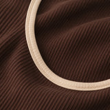St Tropez Ribbed Borstvoedingsjurk Chocolade