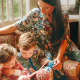 William Morris Zipster Aardbeiendief marineblauw