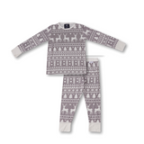 PJ-set voor kinderen Grijs Fair Isle