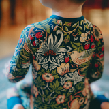 William Morris Zipster Aardbeiendief marineblauw