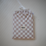 Bamboe Baby Omslagdoek - Fawn Check