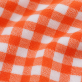 Avontuurlijke korte broek van badstof met ruitjesmotief