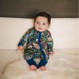 William Morris Zipster Aardbeiendief marineblauw