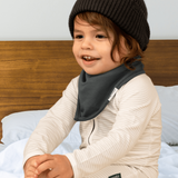 Bamboe Bandana Slabbetje Grijs Zwart