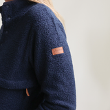 Borstvoedings fleece marineblauw