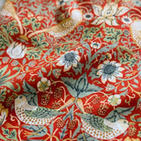 William Morris dames pyjama aardbeiendief rood