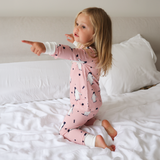 Kinder PJ Set Roze Pinguïn