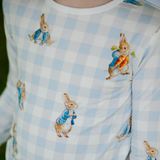 Kinder PJ Set Peter's Gingham Hop