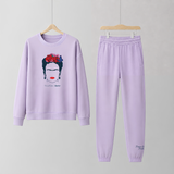 Bamboe loungeset Fierce Like Frida Paars