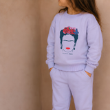 Bamboe loungeset Fierce Like Frida Paars