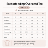 Oversized Breastfeeding Tee Retro Stripe