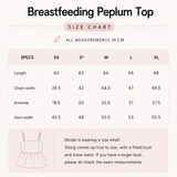 Breastfeeding Peplum Top Yellow