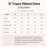 St Tropez Ribbed Borstvoedingsjurk Chocolade