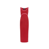 St Tropez Ribbed Borstvoedingsjurk Rood & Roze