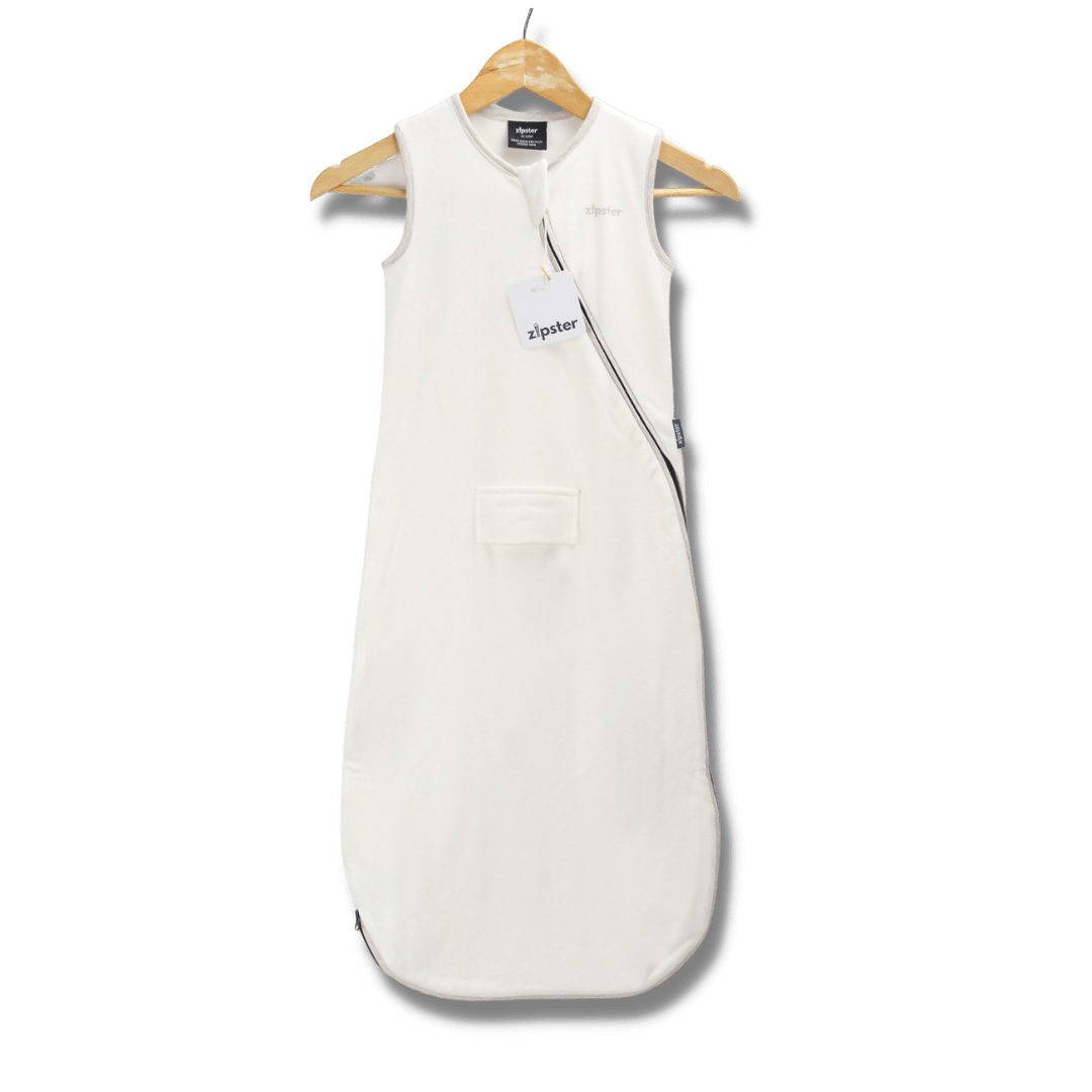 Bamboo Sleeping Bag 1.5 TOG - White - Zipster