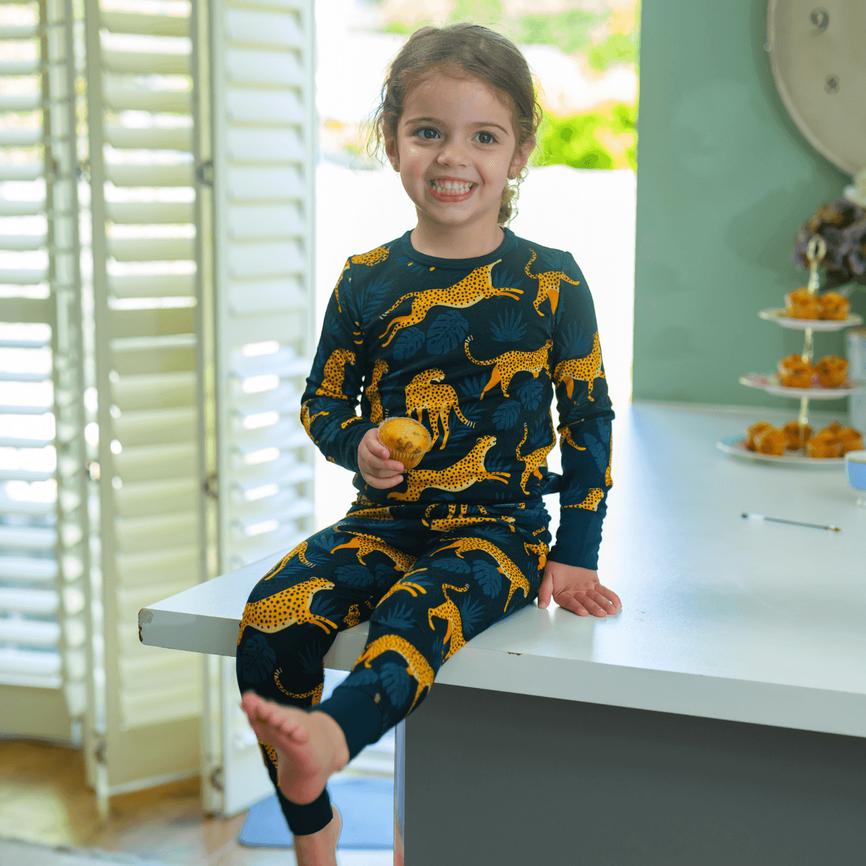 Children's PJ Set Cheetah - Zipster