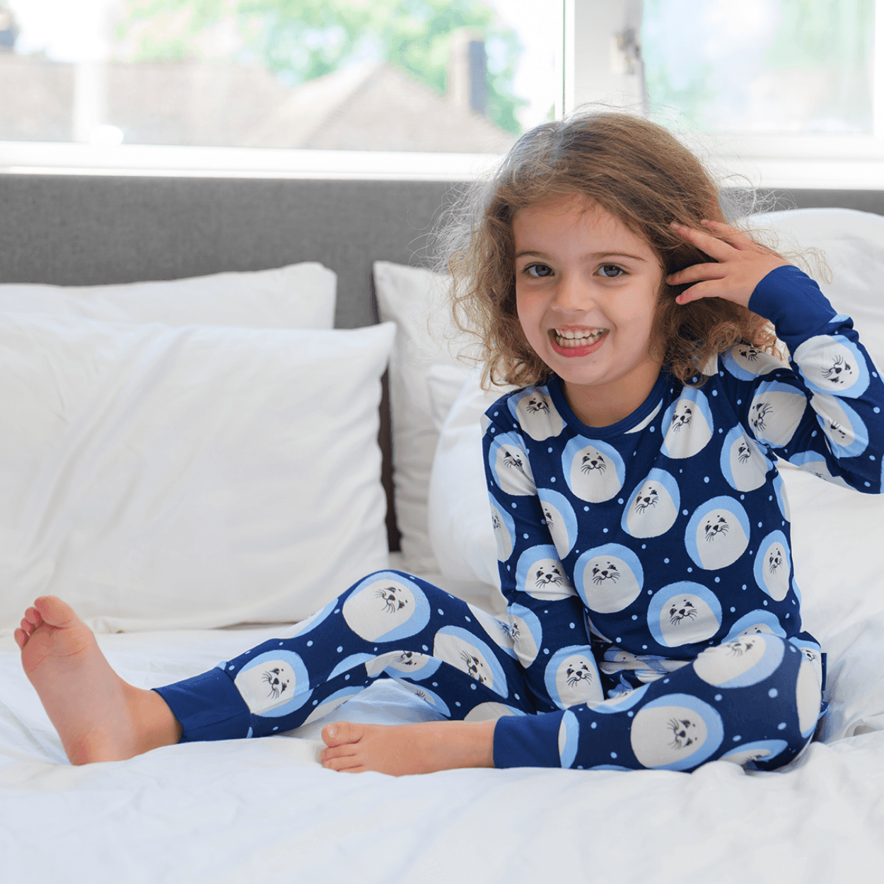 Children's PJ Set Navy Seal - Zipster