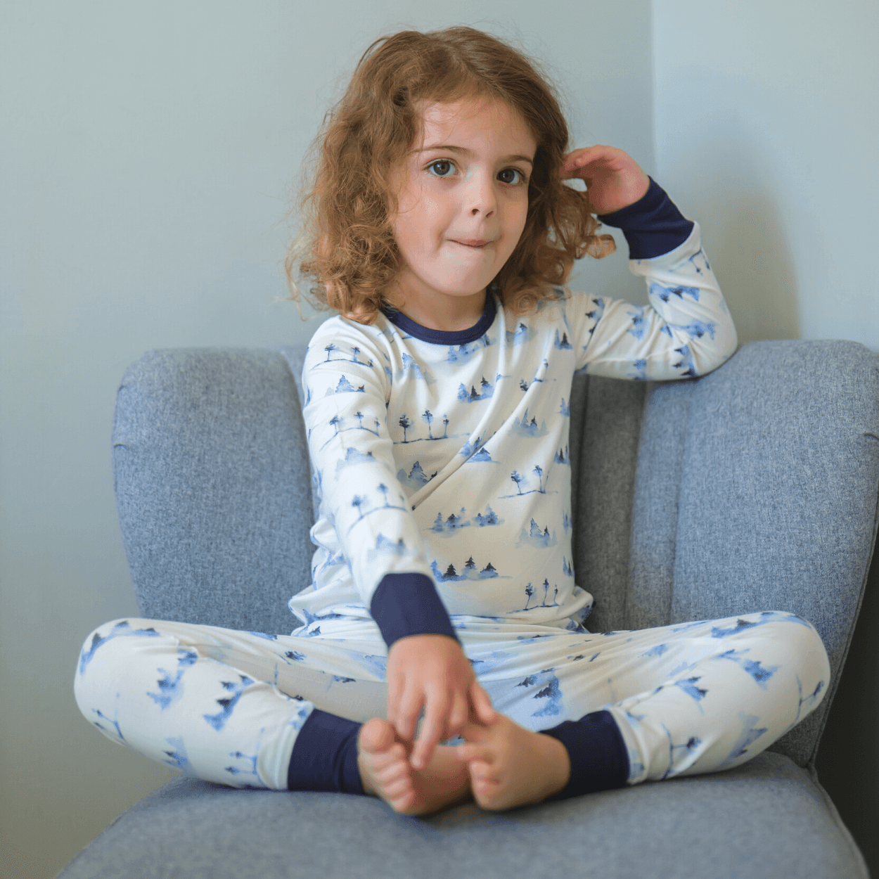 Children's PJ Set Whiteout - Zipster