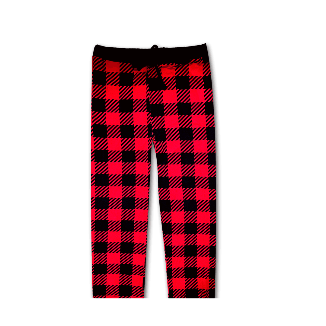 Plaid Men's Bamboo Pyjama Bottoms - Zipster